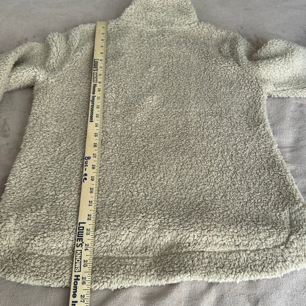 Calvin Klein Women's Sherpa Quarter Zip Pullover Jacket S M1XHP855 Teddy Fleece - Picture 4 of 7